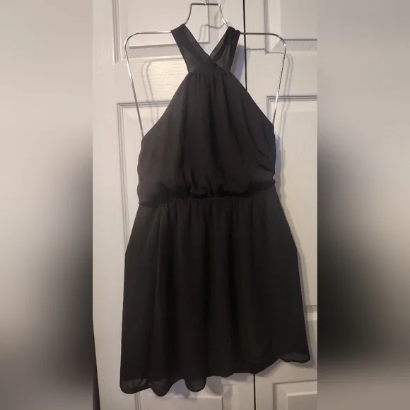 bershka halter neck tie up mini dress in blue stripe Sooner Or Later Halter Mini Dress Blue Stripe